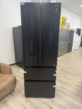 HISENSE PureFlat Slim RF632N4WFE Fridge Freezer - Black Stainless Steel