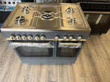 KENWOOD CK407GSL 90 cm Gas Range Cooker - Slate Grey &amp; Chrome