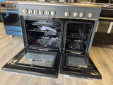 KENWOOD CK407GSL 90 cm Gas Range Cooker - Slate Grey &amp; Chrome